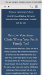 Mobile Screenshot of bristowveterinaryhospital.com